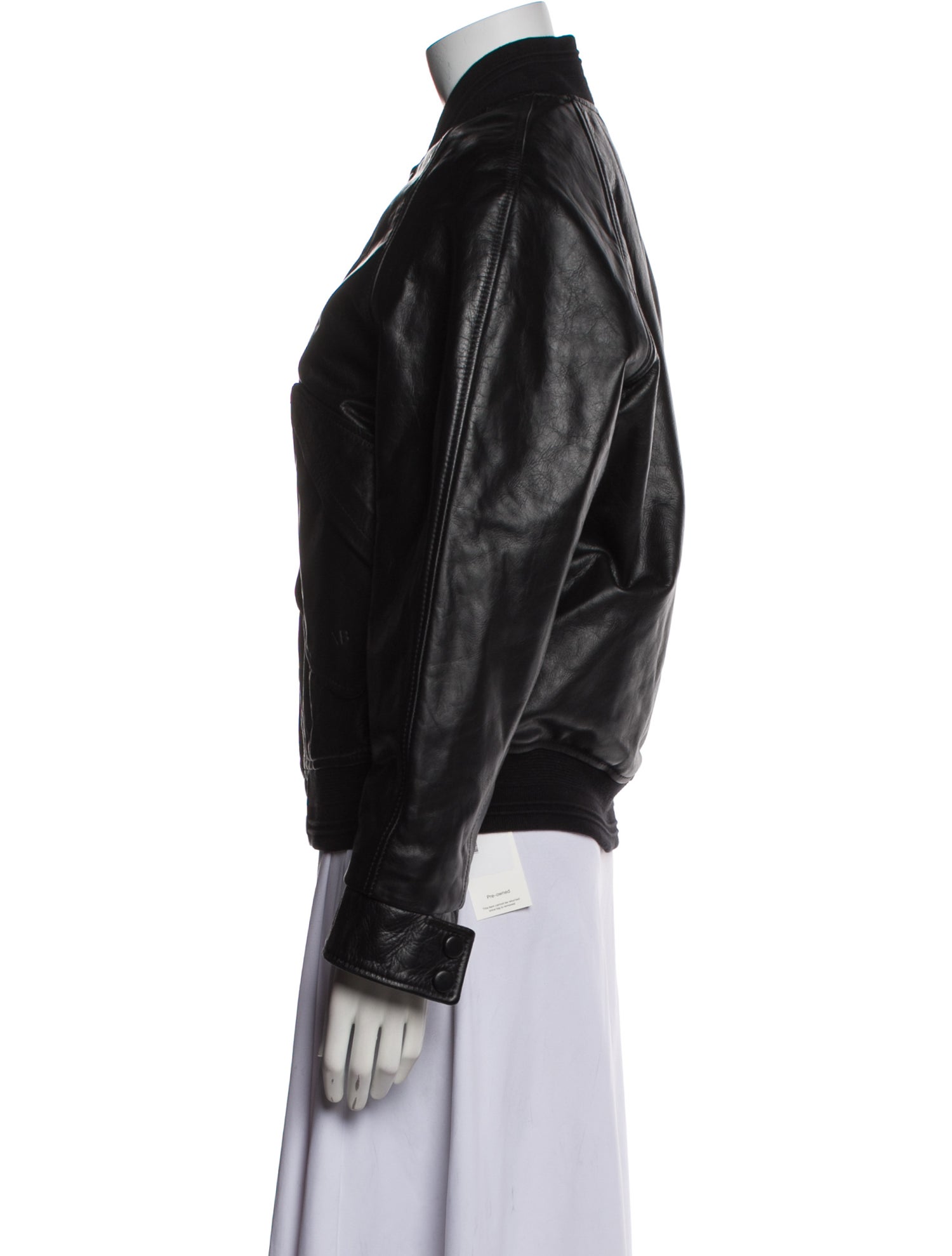 Victoria Beckham Leather Bomber Jacket w/ Tags