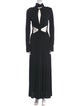 Victoria Beckham Mock Neck Long Dress