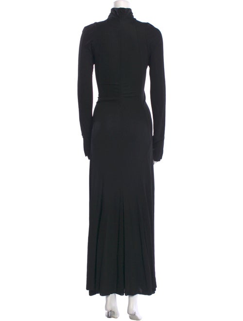 Victoria Beckham Mock Neck Long Dress