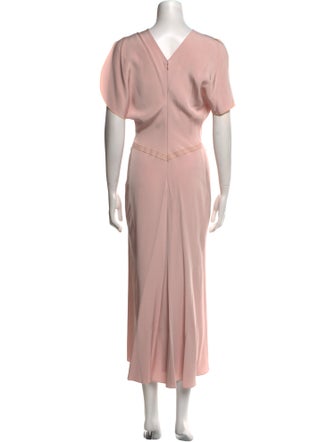 Victoria Beckham Crew Neck Long Dress
