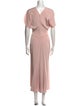 Victoria Beckham Crew Neck Long Dress