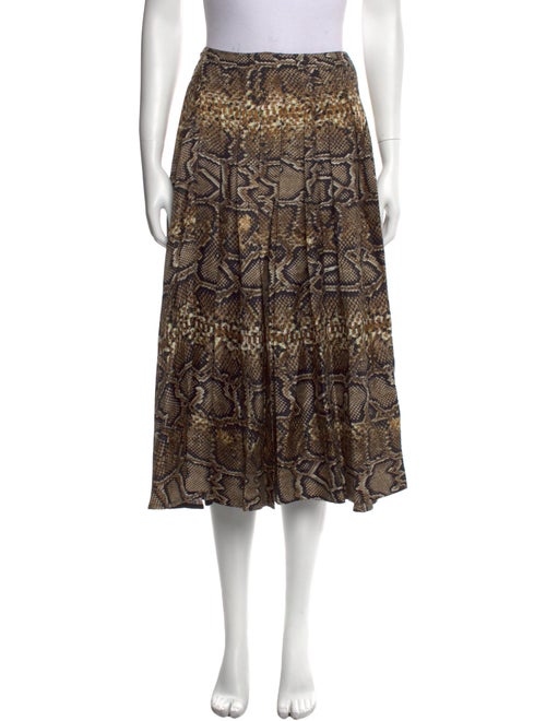 Victoria Beckham Silk Midi Length Skirt