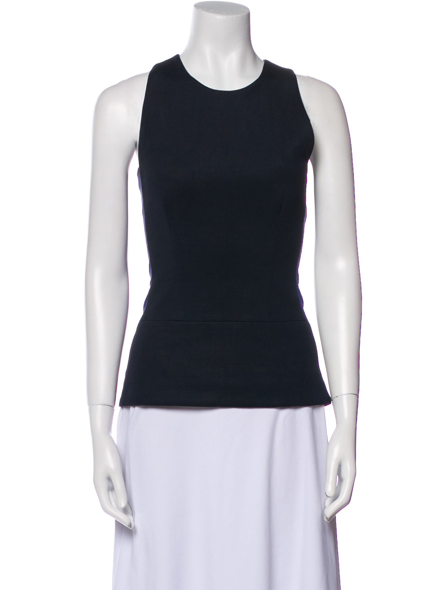 Victoria Beckham Crew Neck Sleeveless Top
