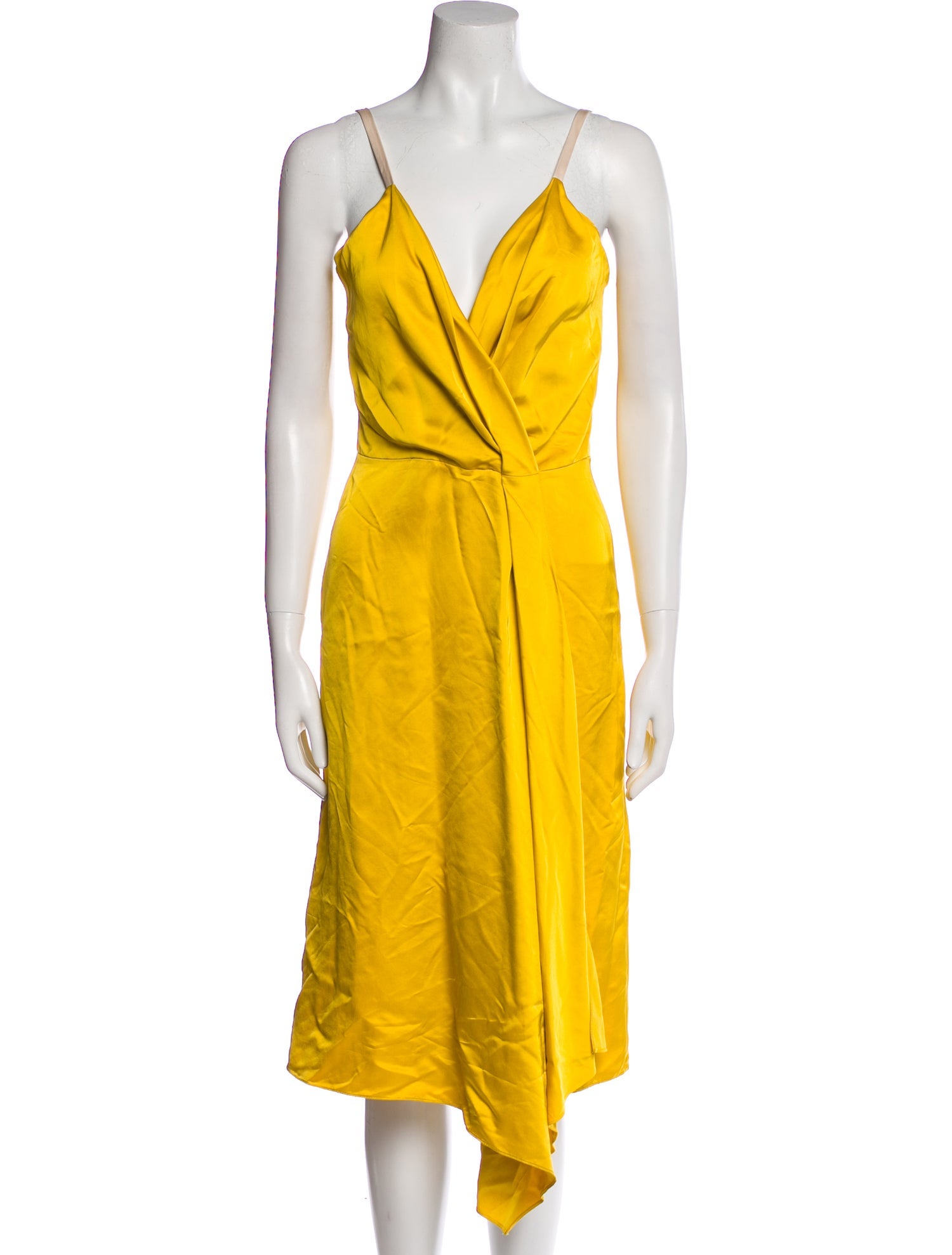Victoria Beckham V-Neck Midi Length Dress