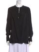 Victoria Beckham Silk Tie Neck Blouse