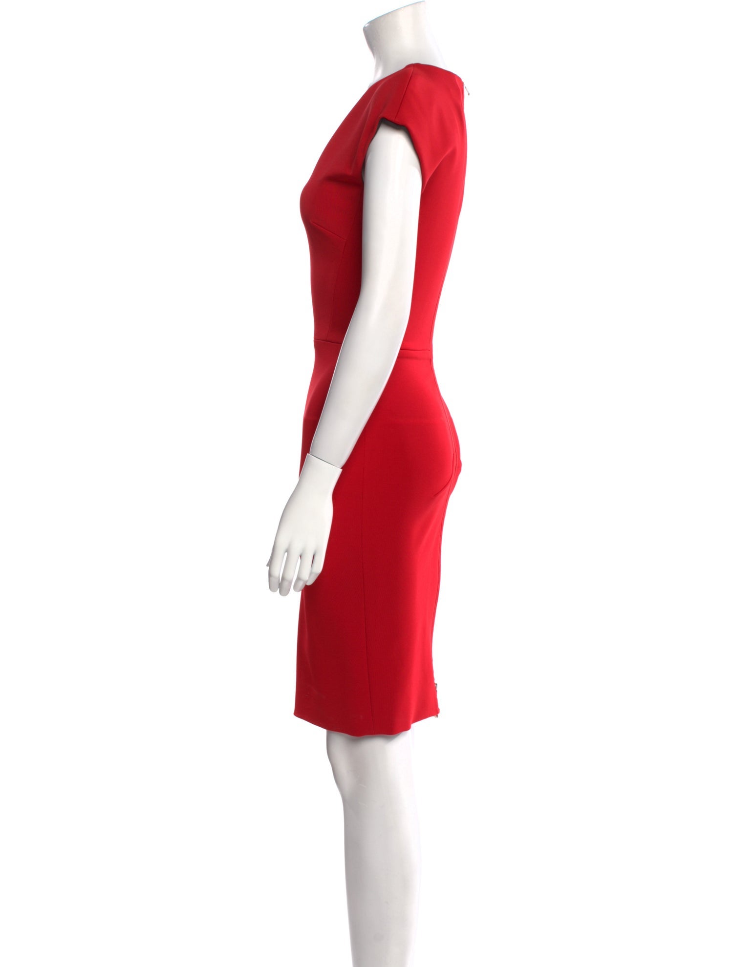 Victoria Beckham V-Neck Knee-Length Dress