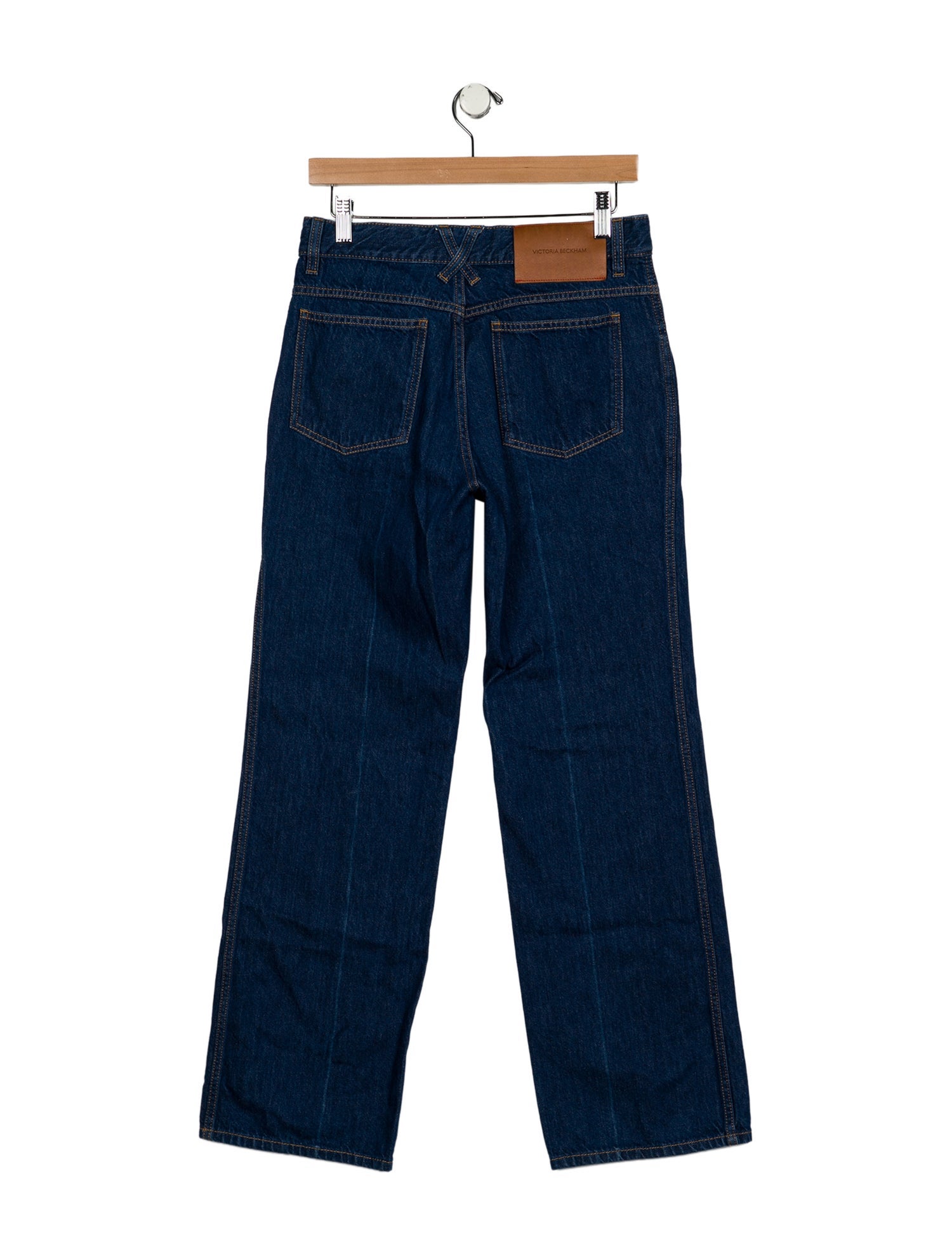Victoria Beckham Mid-Rise Wide Leg Jeans