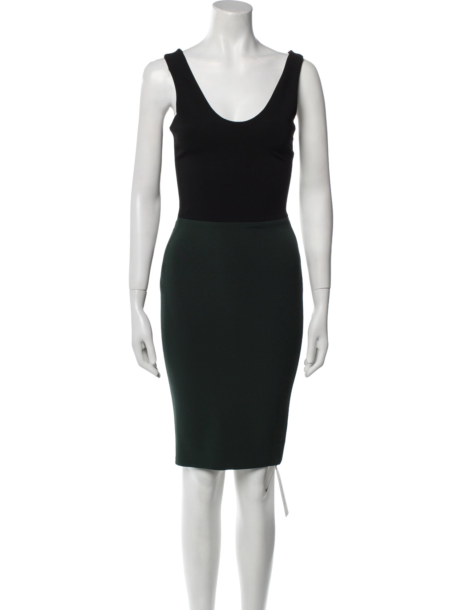 Victoria Beckham Scoop Neck Knee-Length Dress
