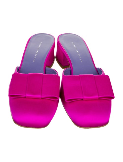 Victoria Beckham Bow Accents Mules