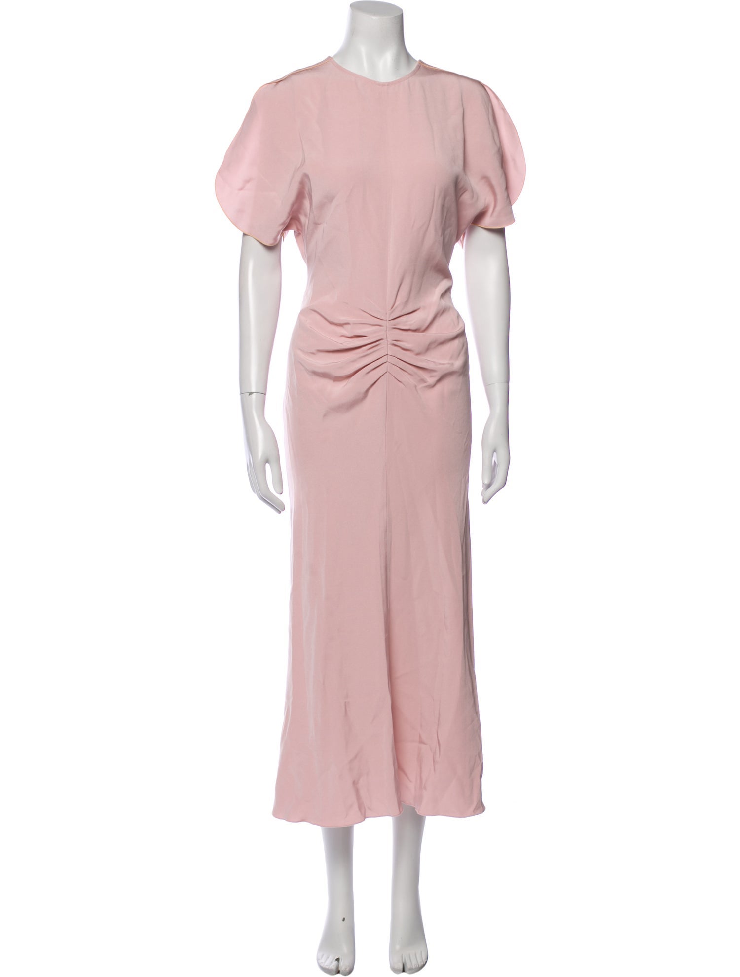 Victoria Beckham Crew Neck Long Dress