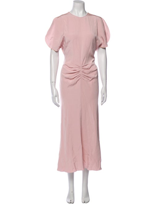 Victoria Beckham Crew Neck Long Dress