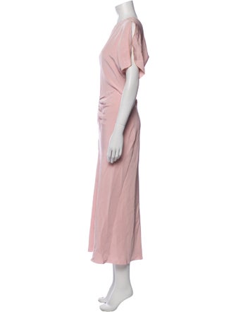 Victoria Beckham Crew Neck Long Dress