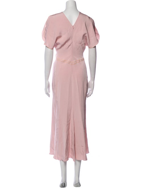 Victoria Beckham Crew Neck Long Dress