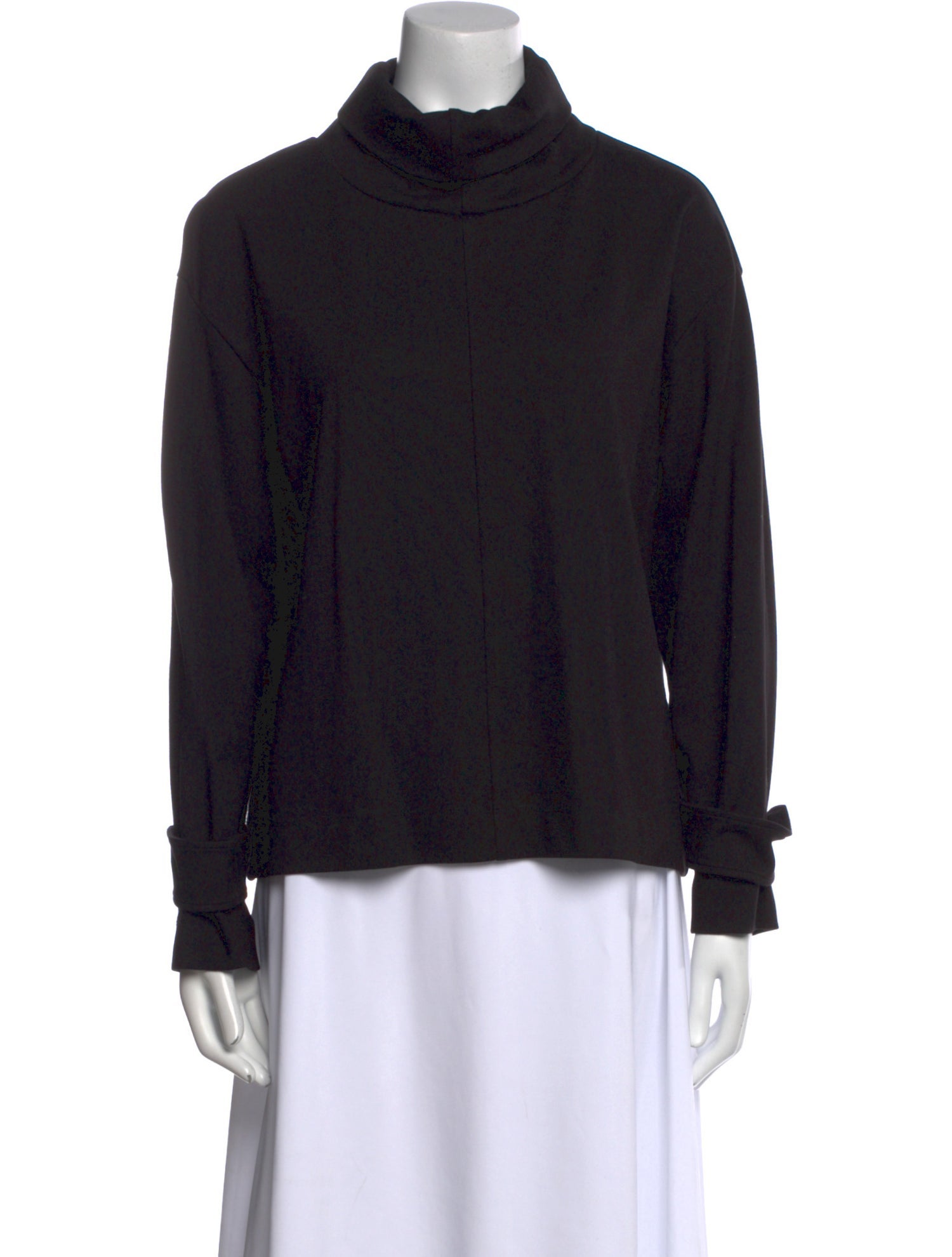 Victoria Beckham Turtleneck Long Sleeve Sweatshirt