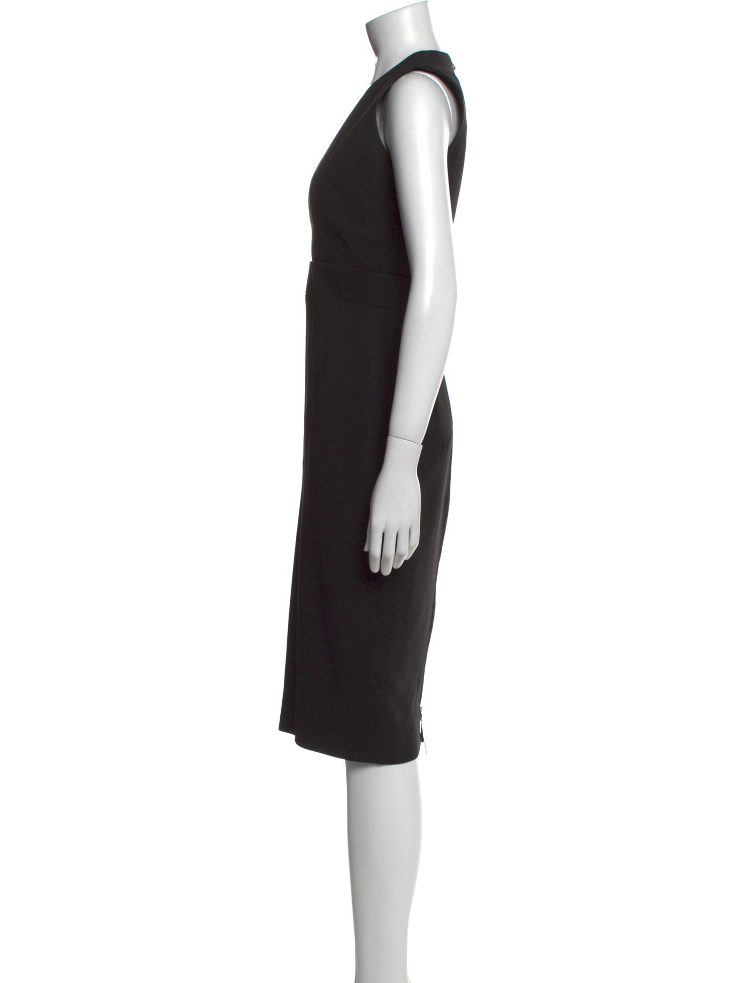 Victoria Beckham Wool Midi Length Dress