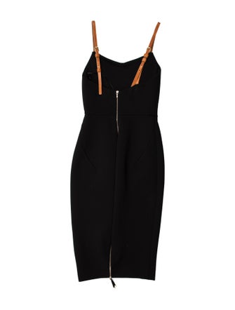 Victoria Beckham Square Neckline Knee-Length Dress
