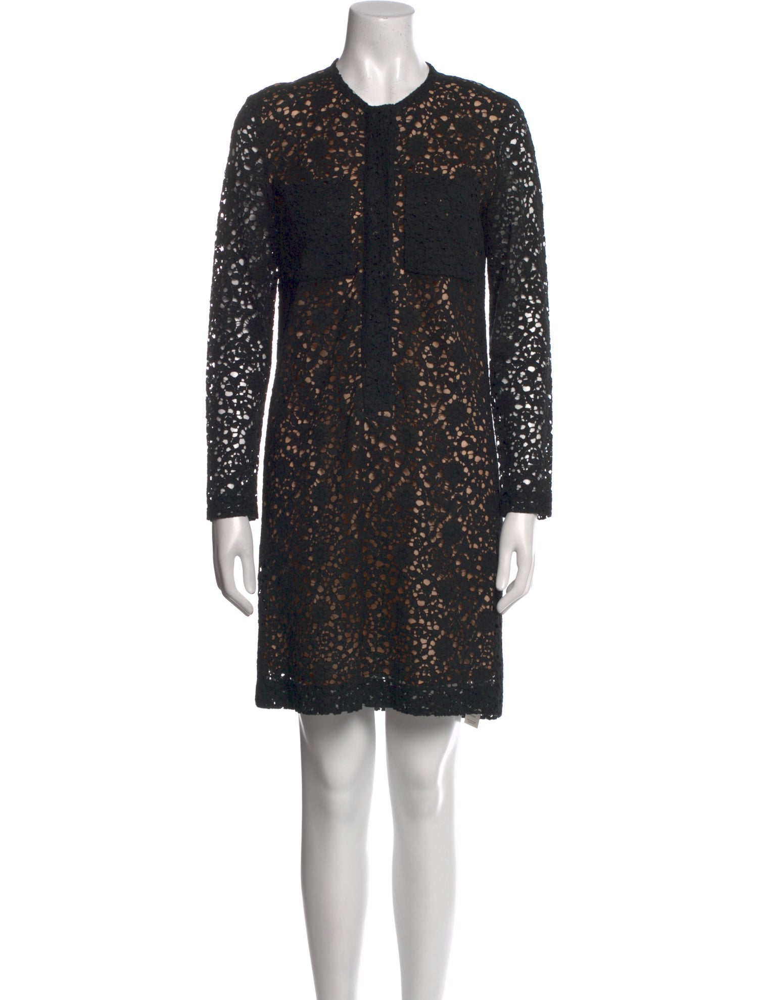 Victoria Beckham Crew Neck Mini Dress