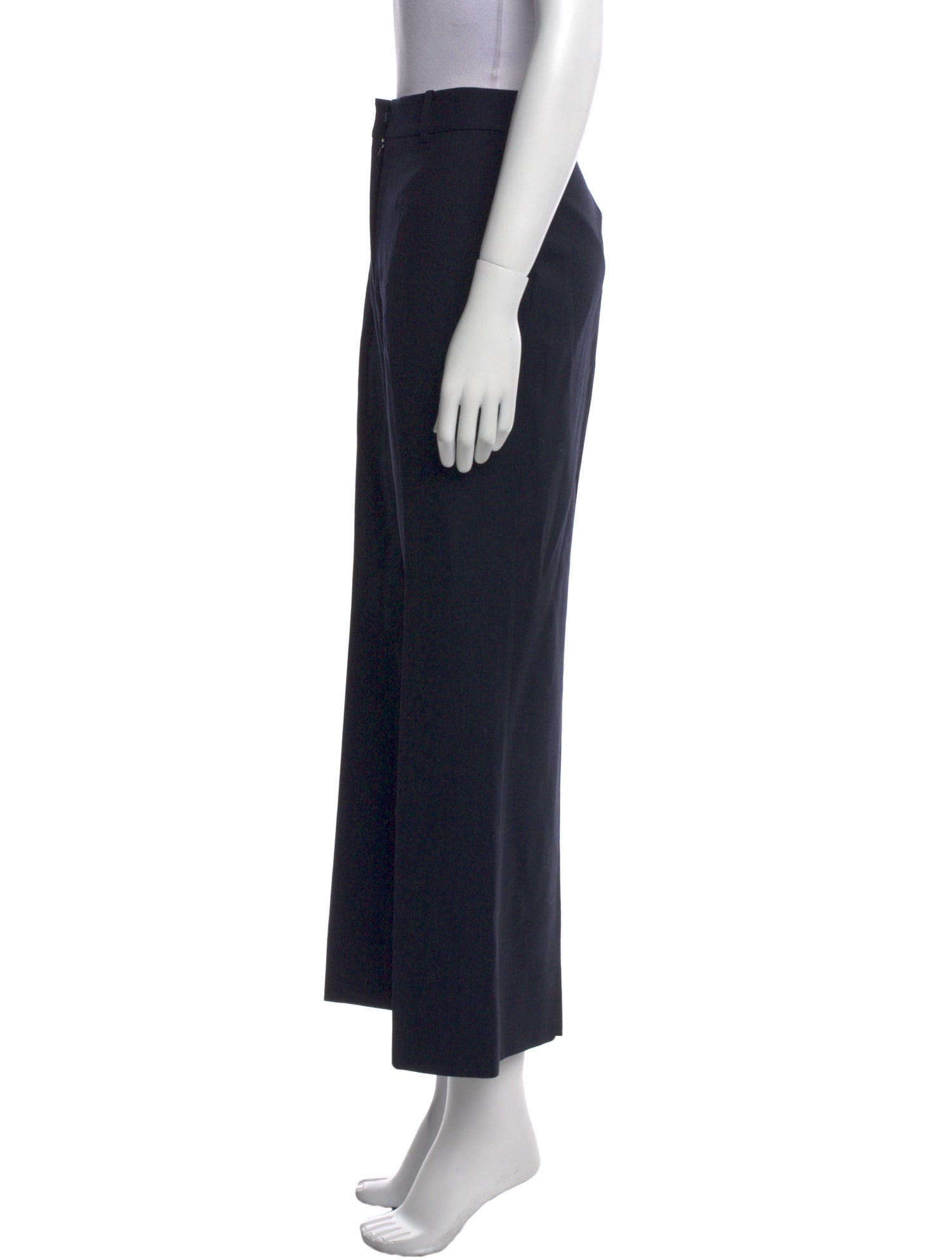 Victoria Beckham Virgin Wool Wide Leg Pants