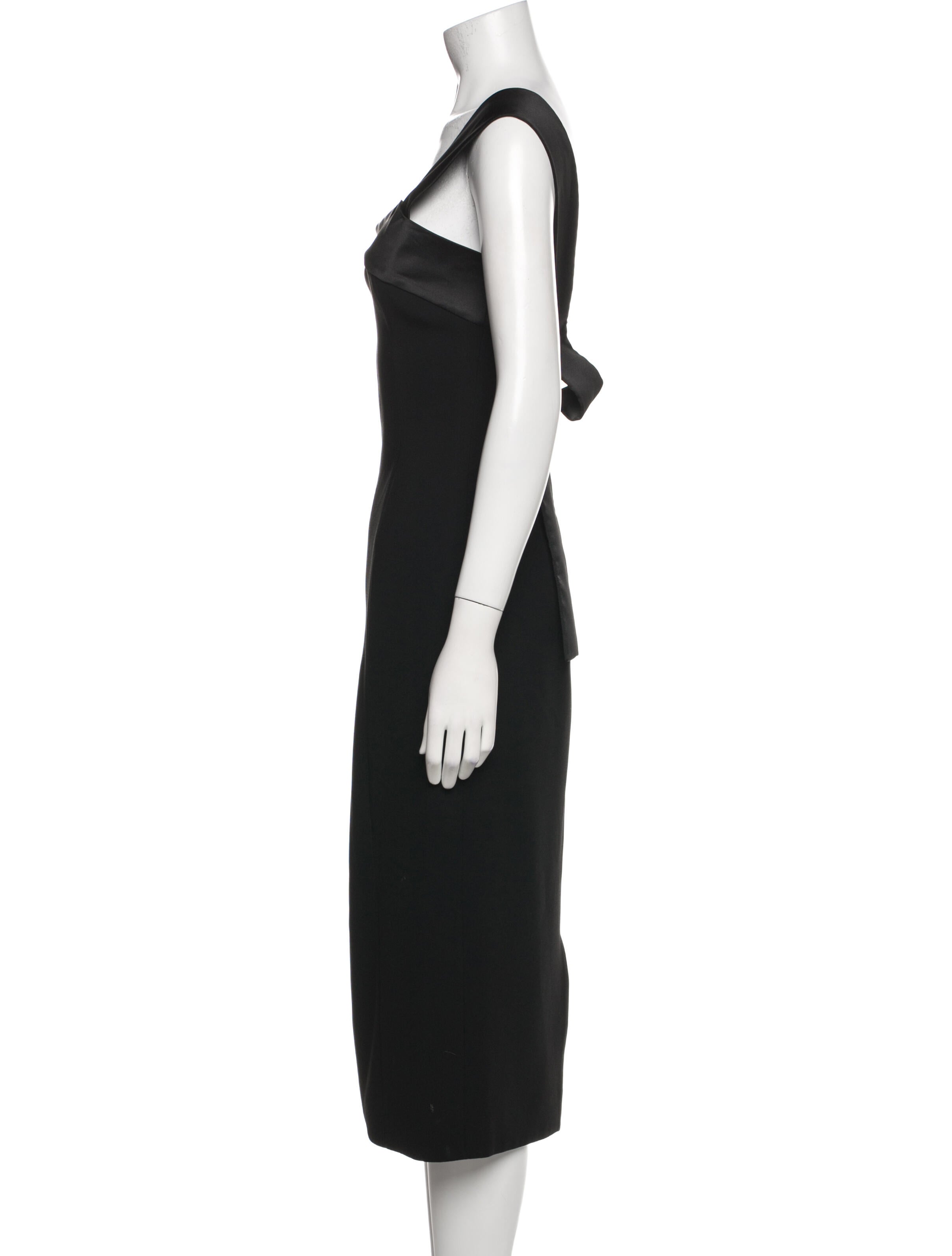 Victoria Beckham One-Shoulder Midi Length Dress