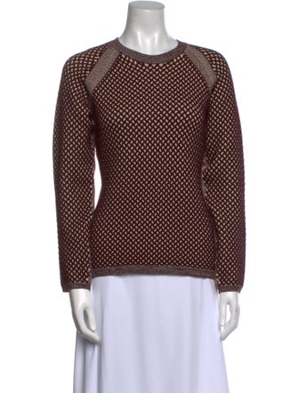 Victoria Beckham Printed Crew Neck Sweatshirt