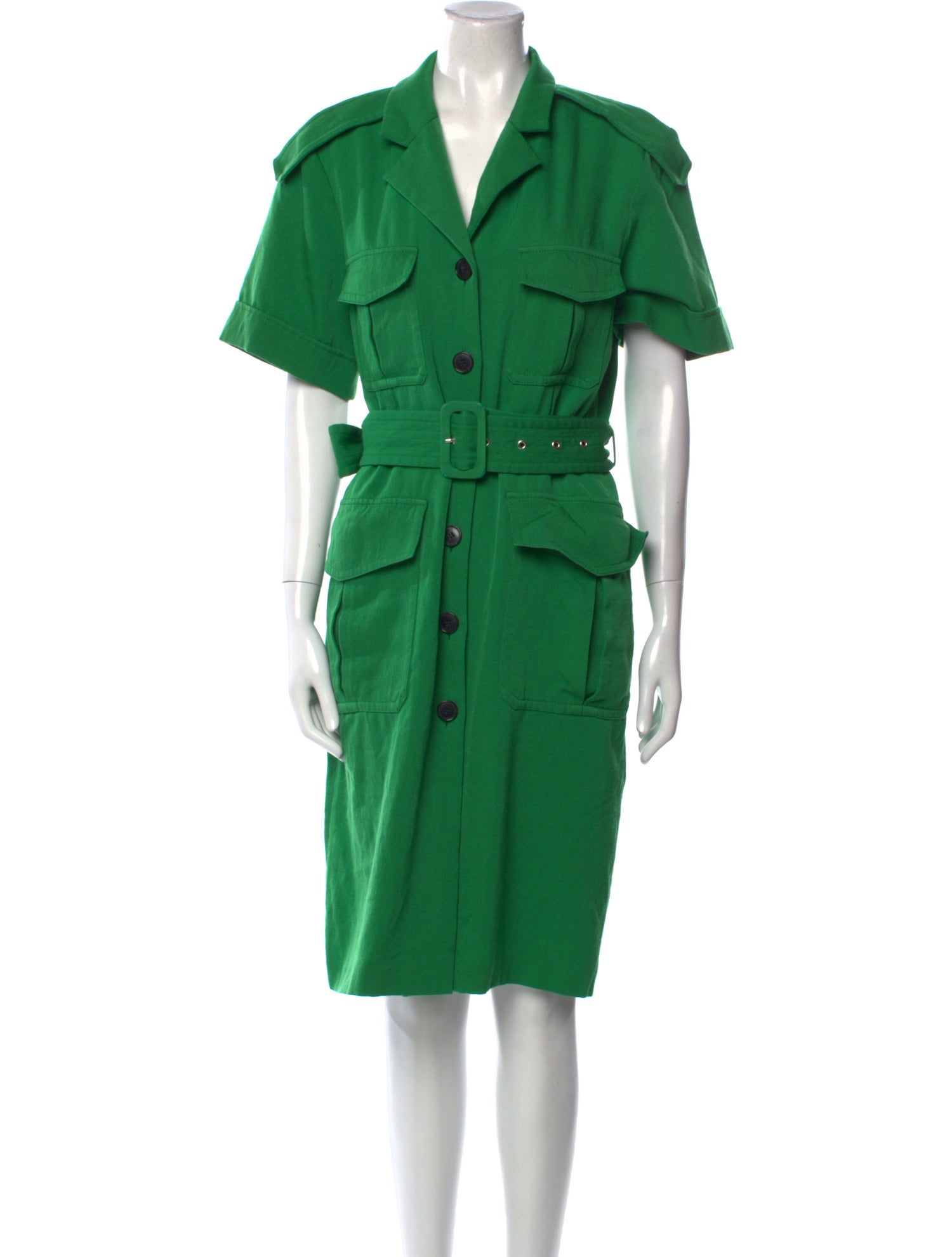 Victoria Beckham Virgin Wool Knee-Length Dress