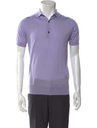 Victoria Beckham Virgin Wool Short Sleeve Shirt