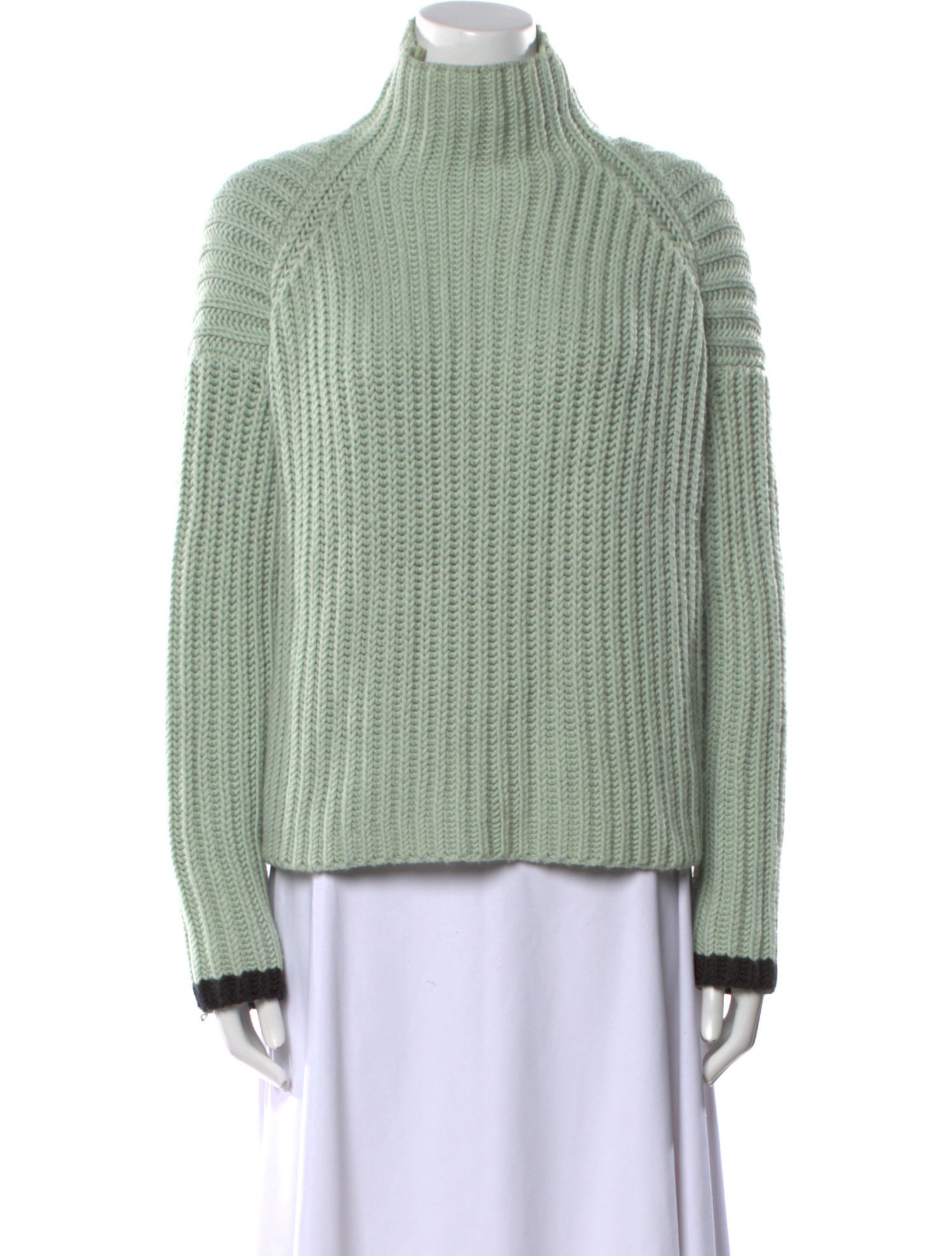 Victoria Beckham Striped Turtleneck Sweater
