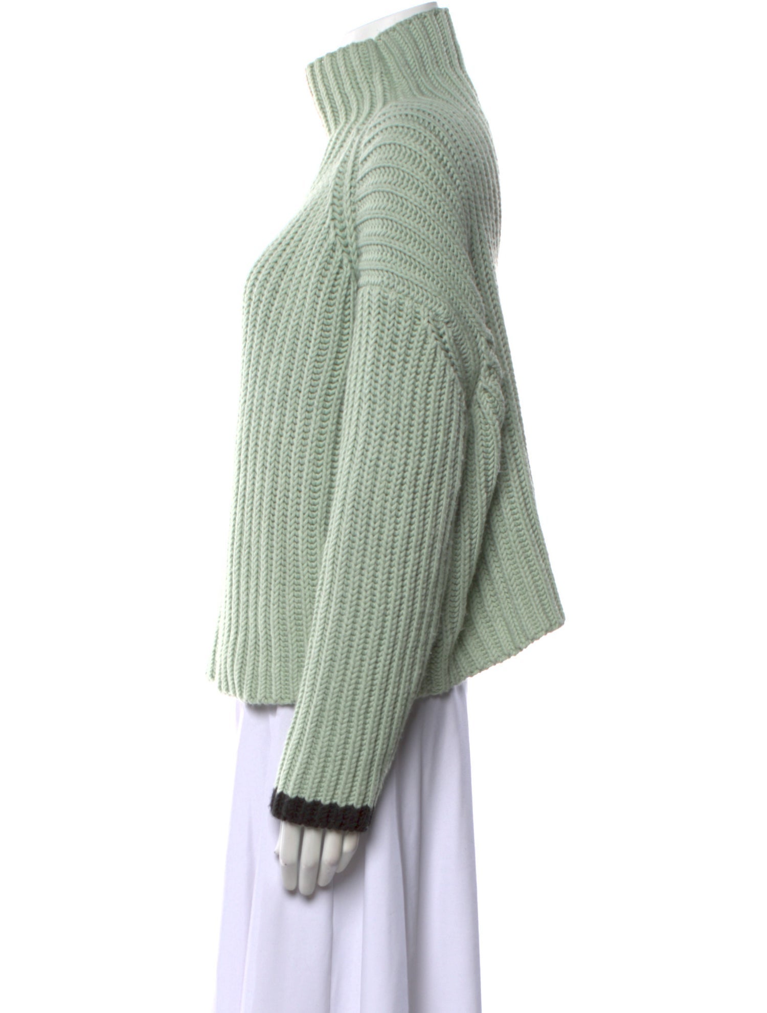 Victoria Beckham Striped Turtleneck Sweater