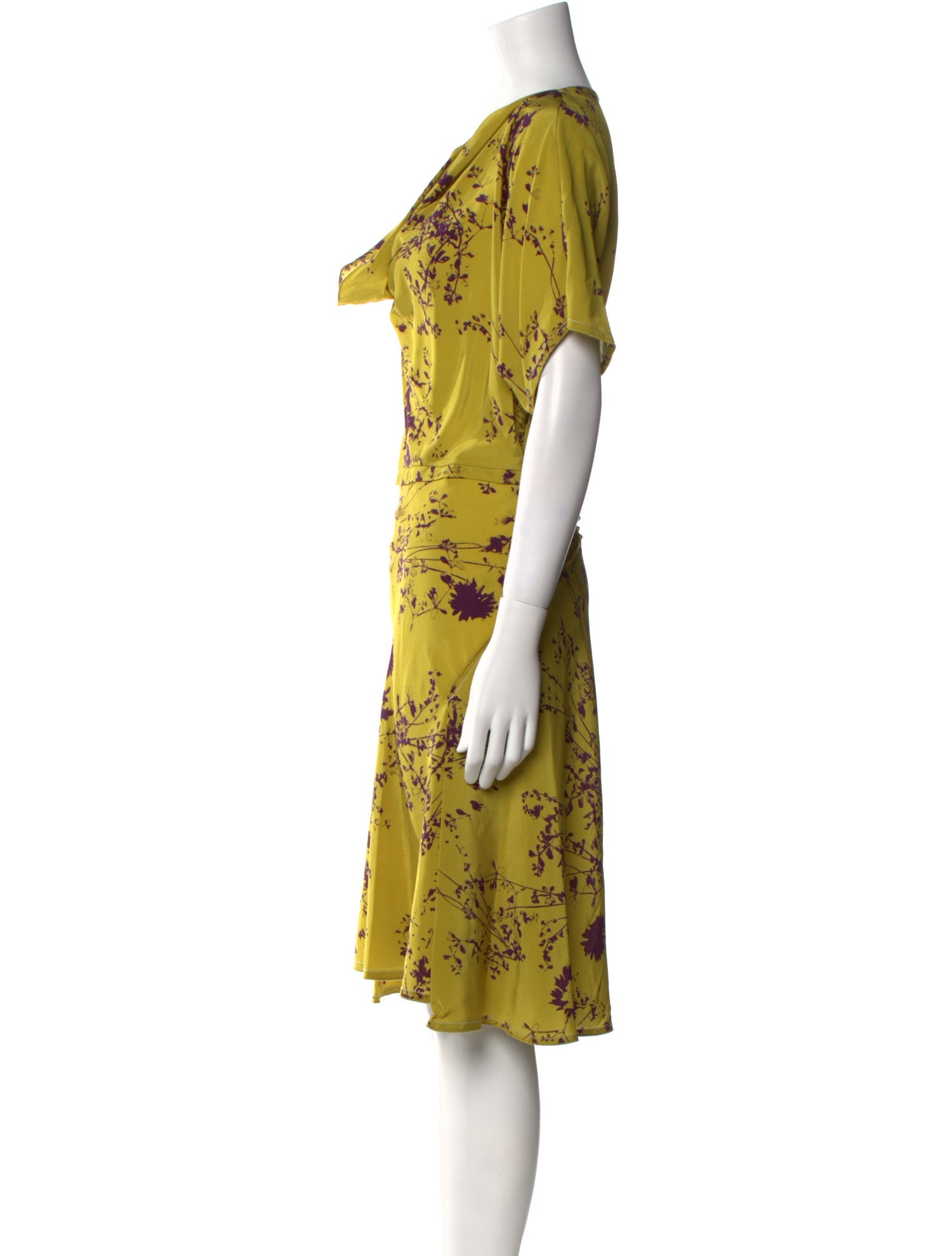 Victoria Beckham Silk Knee-Length Dress