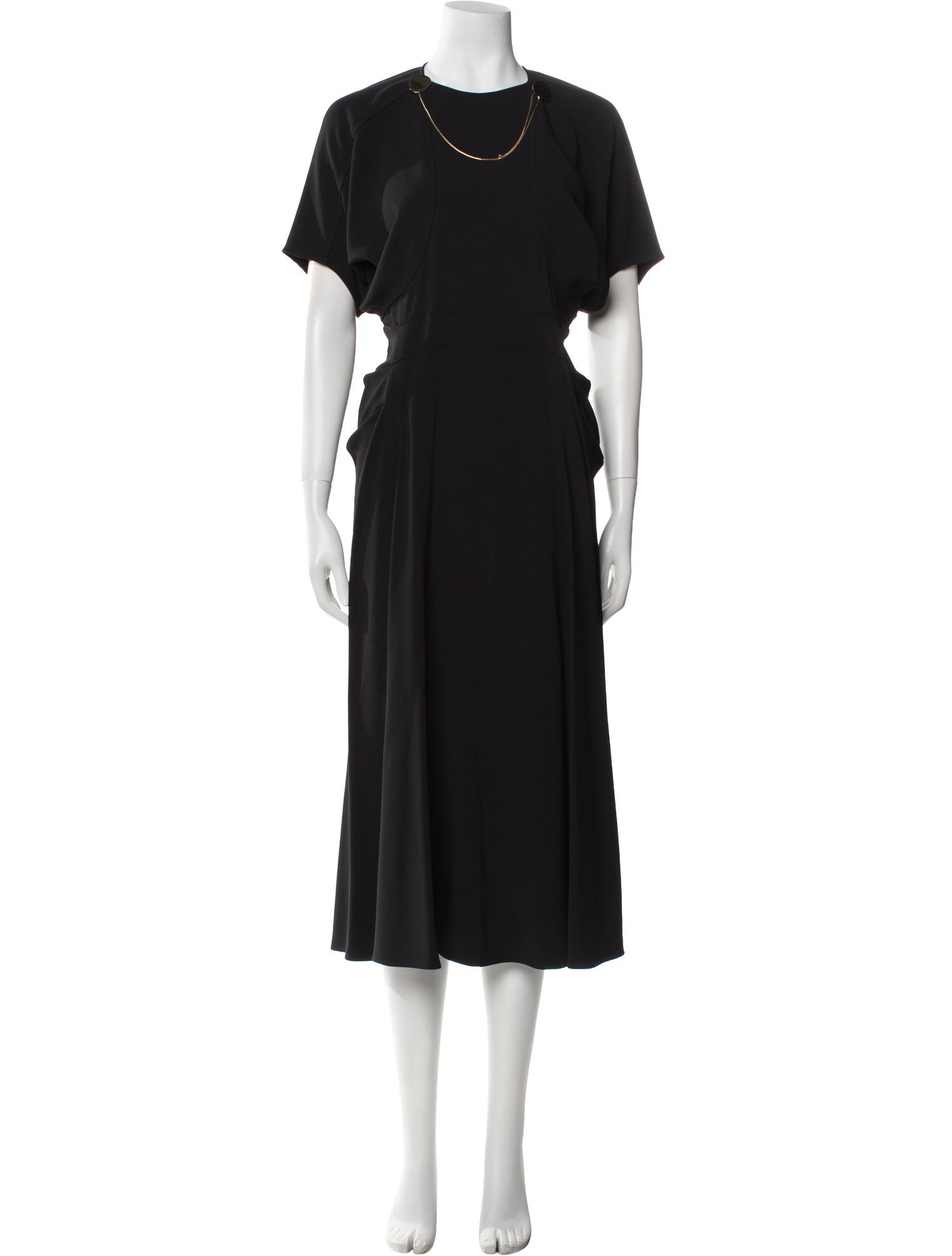 Victoria Beckham Crew Neck Long Dress