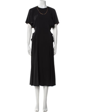 Victoria Beckham Crew Neck Long Dress