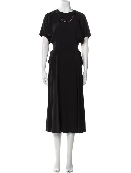 Victoria Beckham Crew Neck Long Dress