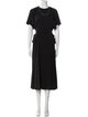 Victoria Beckham Crew Neck Long Dress