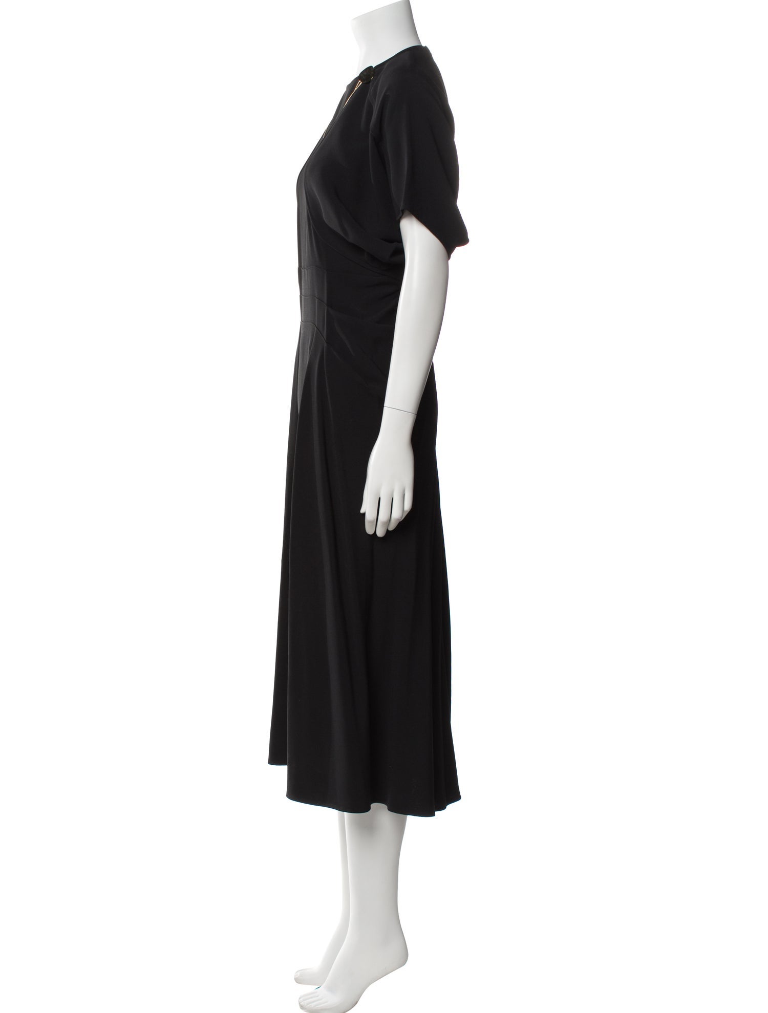 Victoria Beckham Crew Neck Long Dress