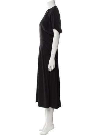 Victoria Beckham Crew Neck Long Dress