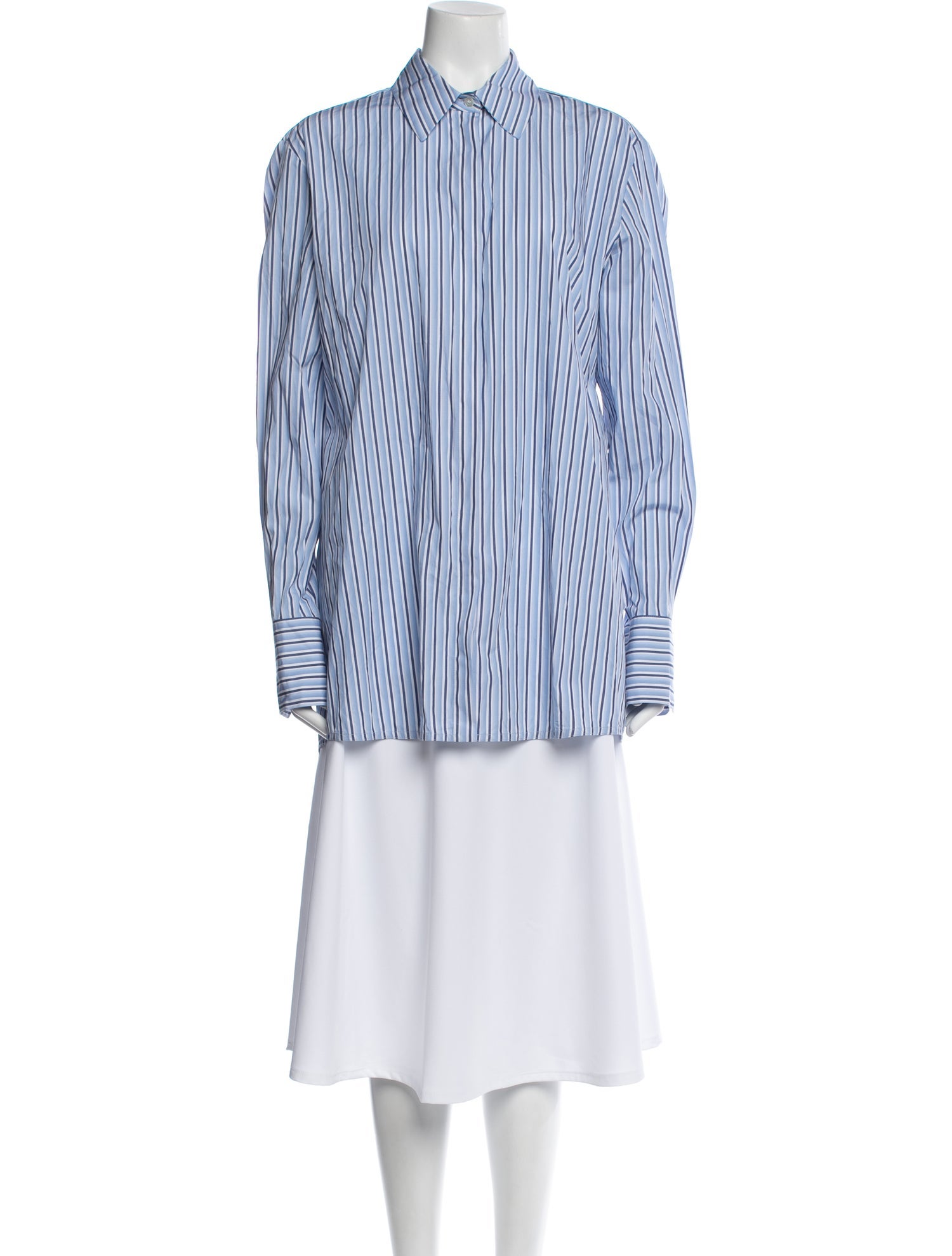 Victoria Beckham Striped Long Sleeve Tunic