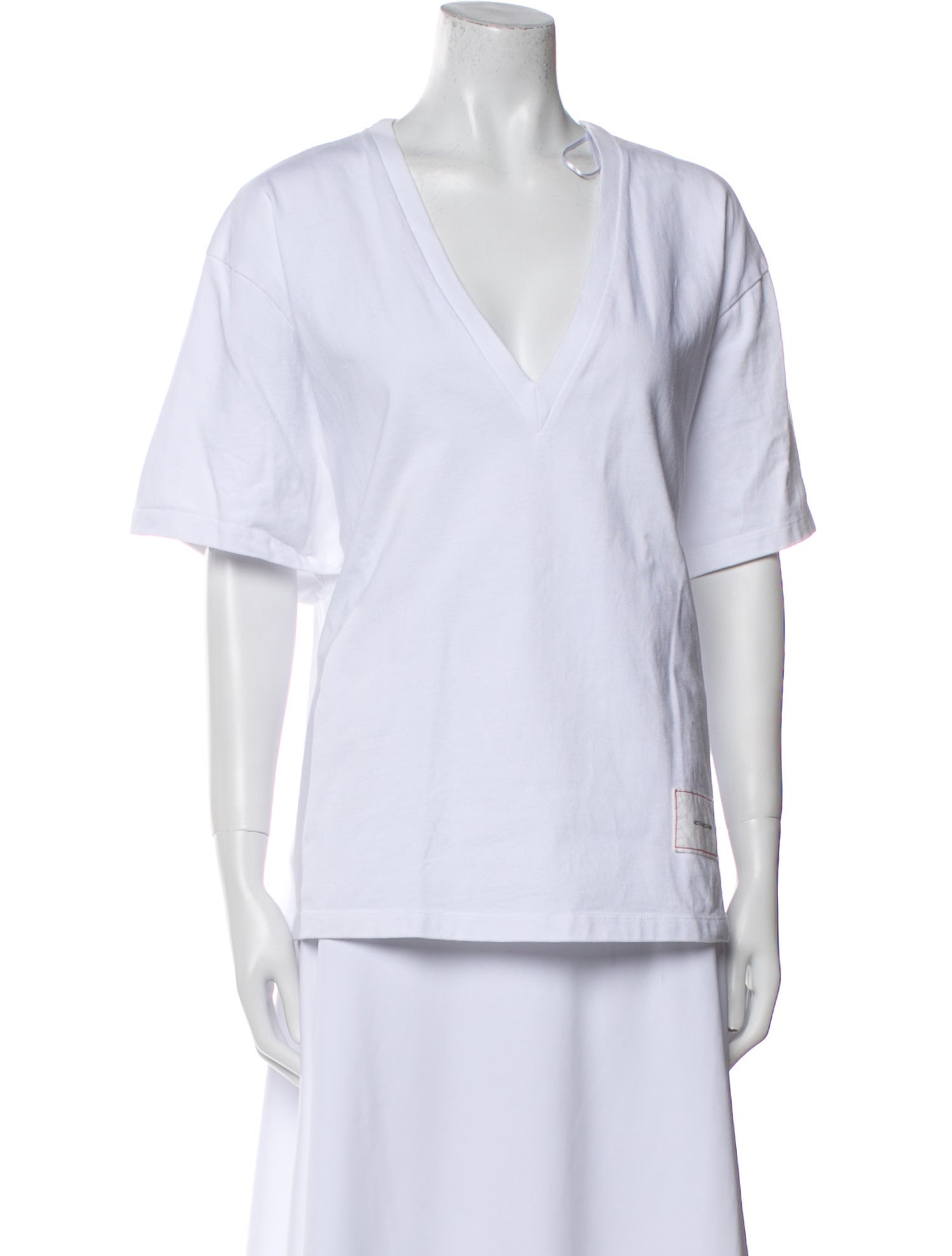 Victoria Beckham V-Neck Short Sleeve T-Shirt