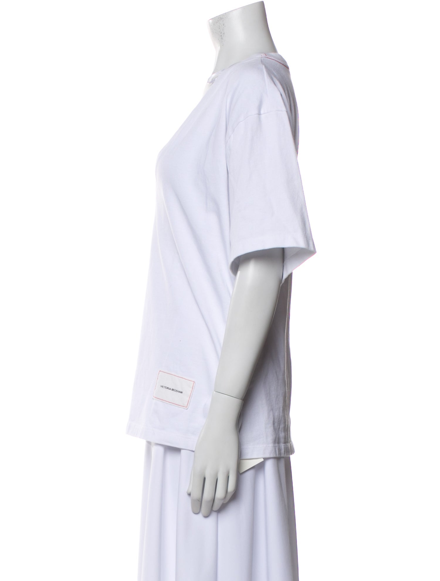 Victoria Beckham V-Neck Short Sleeve T-Shirt