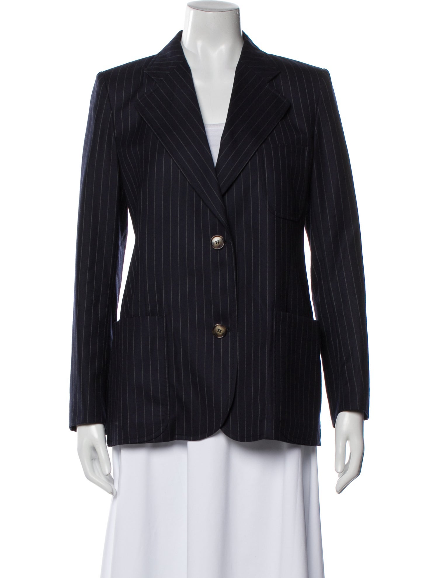 Victoria Beckham Wool Striped Blazer