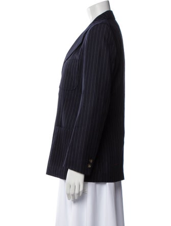 Victoria Beckham Wool Striped Blazer