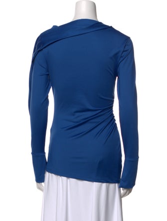 Victoria Beckham Cowl Neck Long Sleeve Top