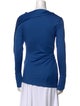 Victoria Beckham Cowl Neck Long Sleeve Top