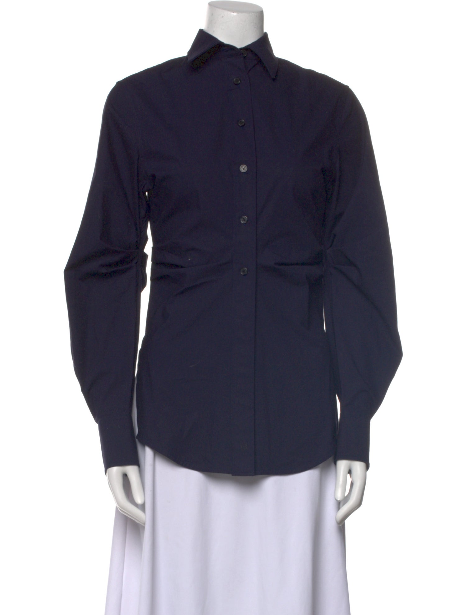 Victoria Beckham Long Sleeve Button-Up Top