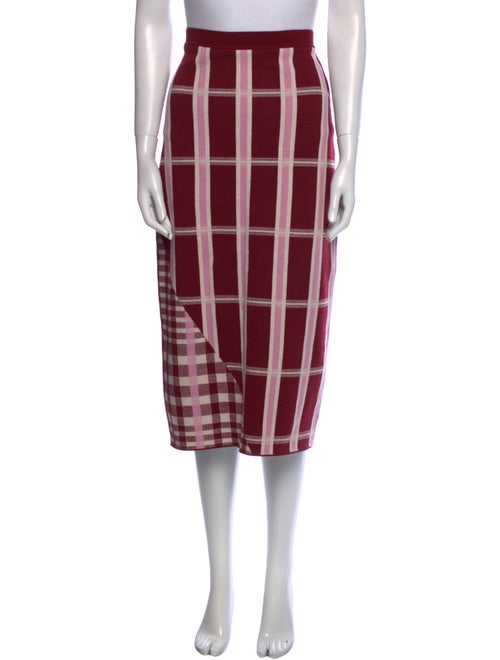Victoria Beckham Wool Midi Length Skirt