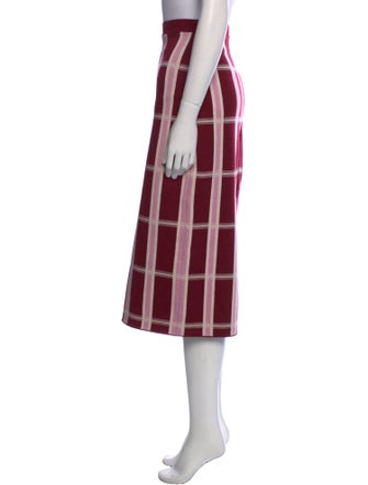 Victoria Beckham Wool Midi Length Skirt