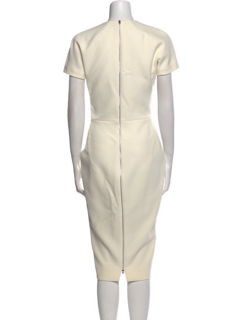 Victoria Beckham Crew Neck Midi Length Dress