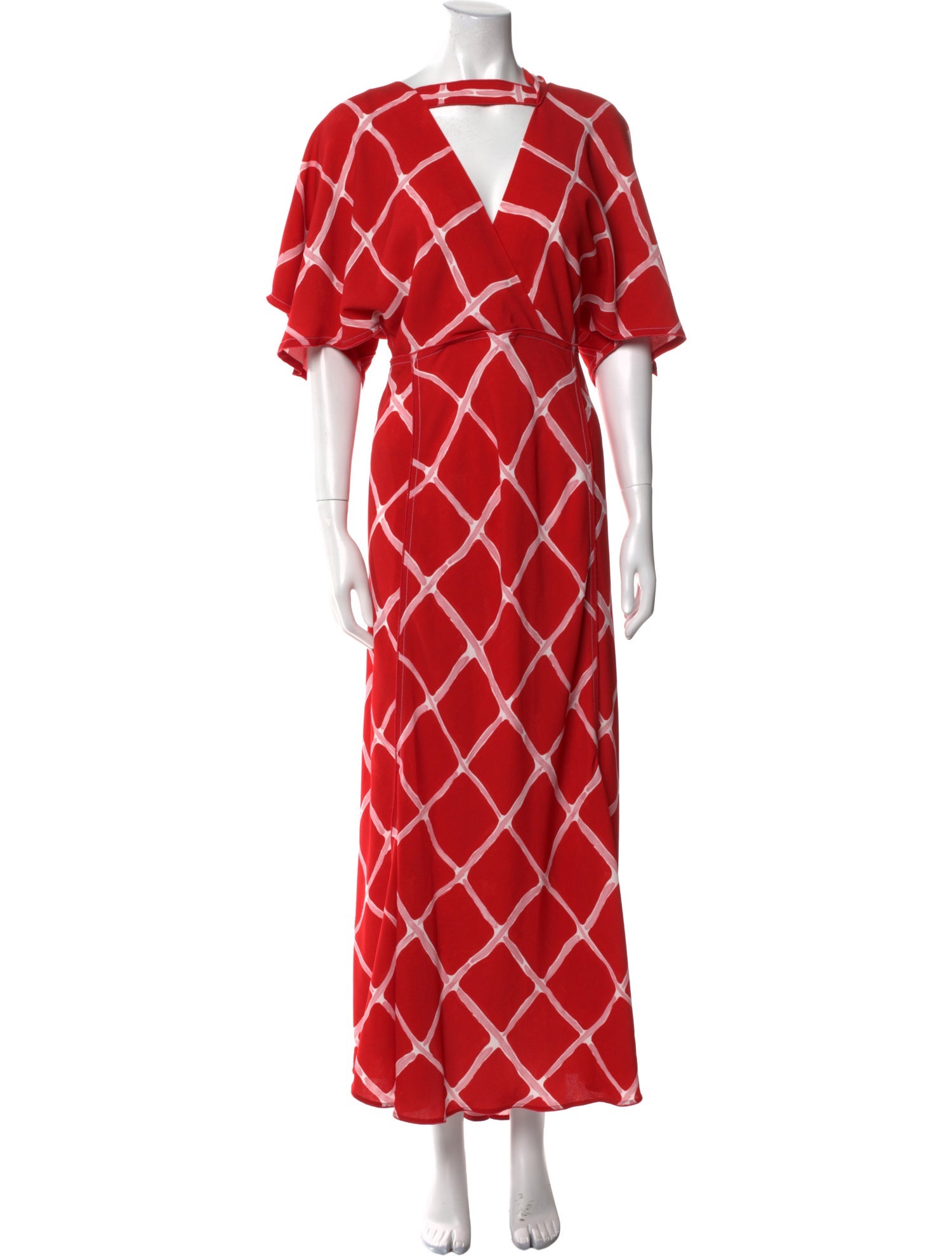Victoria Beckham Printed Long Dress w/ Tags
