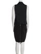 Victoria Beckham V-Neck Knee-Length Dress