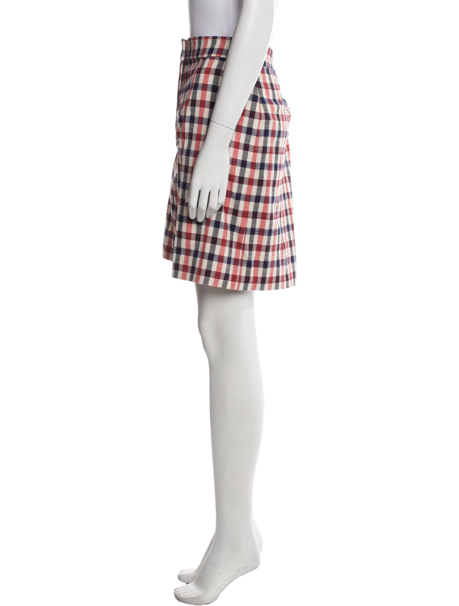 Victoria Beckham Plaid Print Knee-Length Shorts