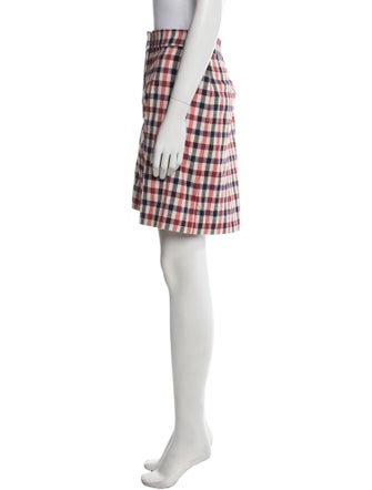 Victoria Beckham Plaid Print Knee-Length Shorts